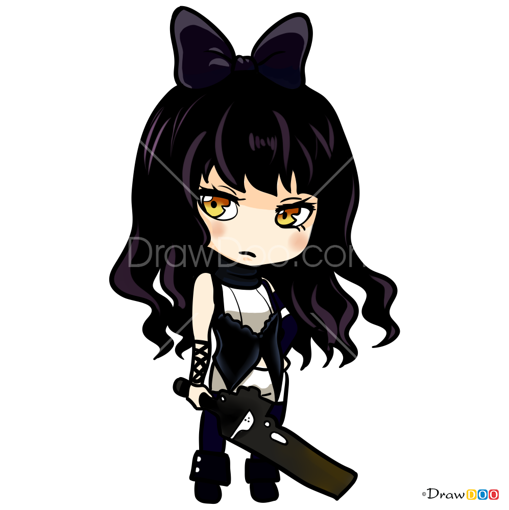 How To Draw Chibi Blake Rwby